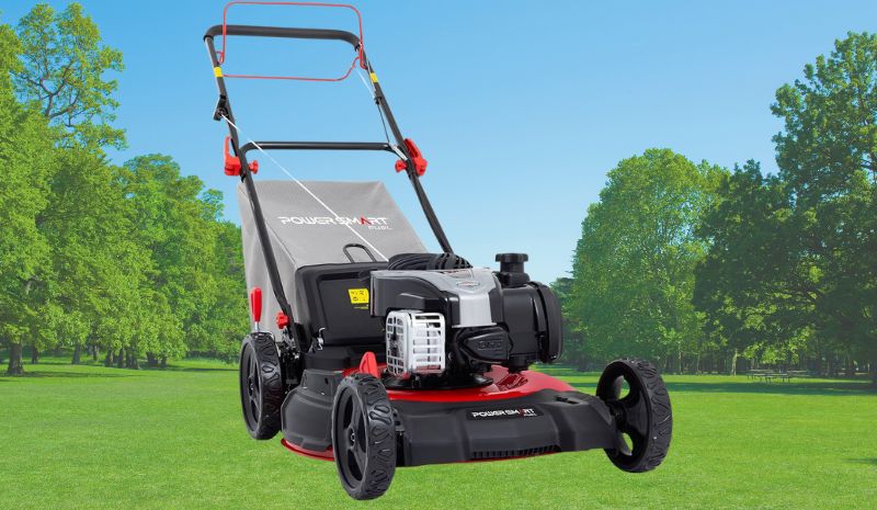 Powersmart Self Propelled Gas Lawn Mower, Briggs And Stratton E550 140cc Engine